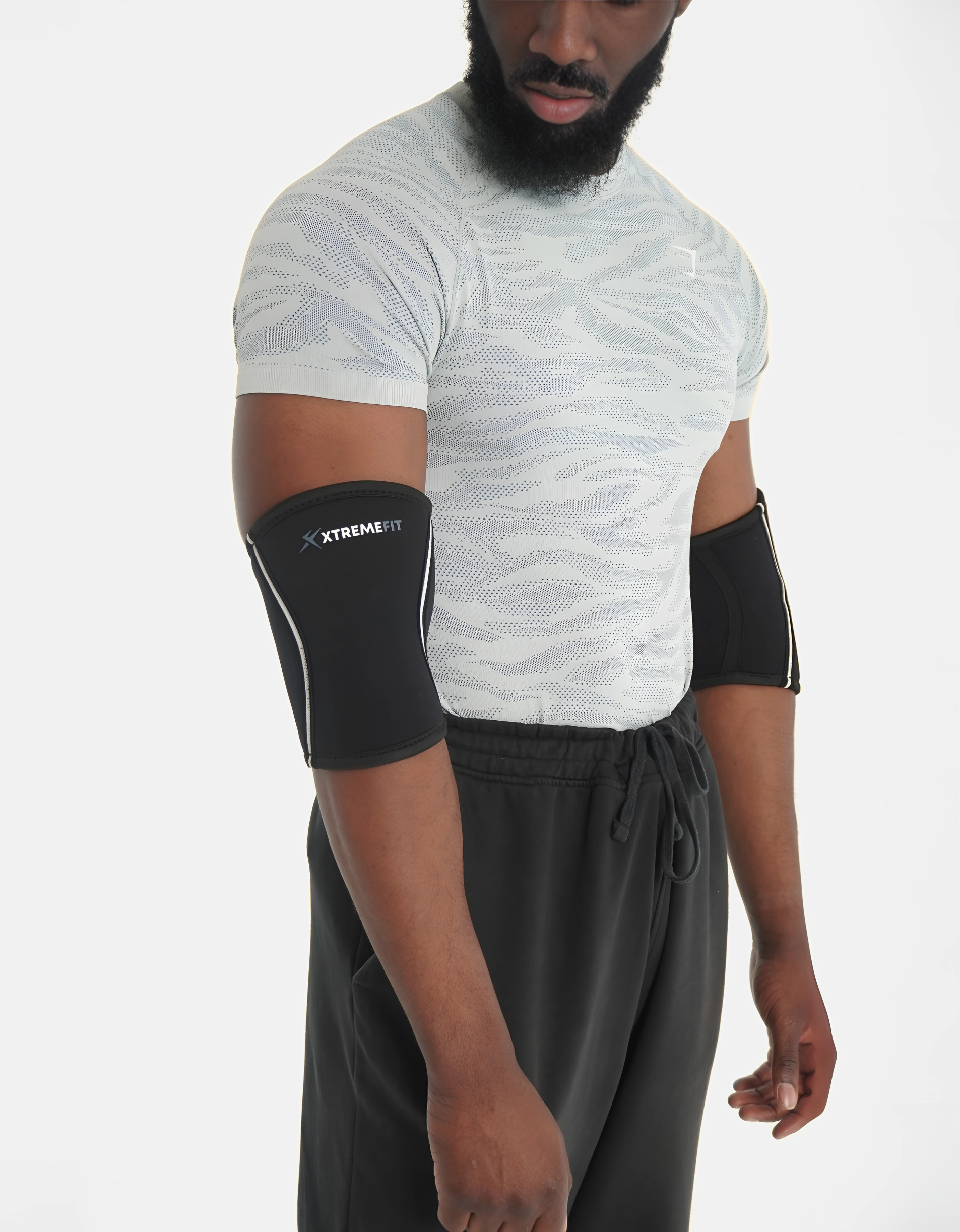 coudières de musculation xtremefit noir en néoprène 7mm