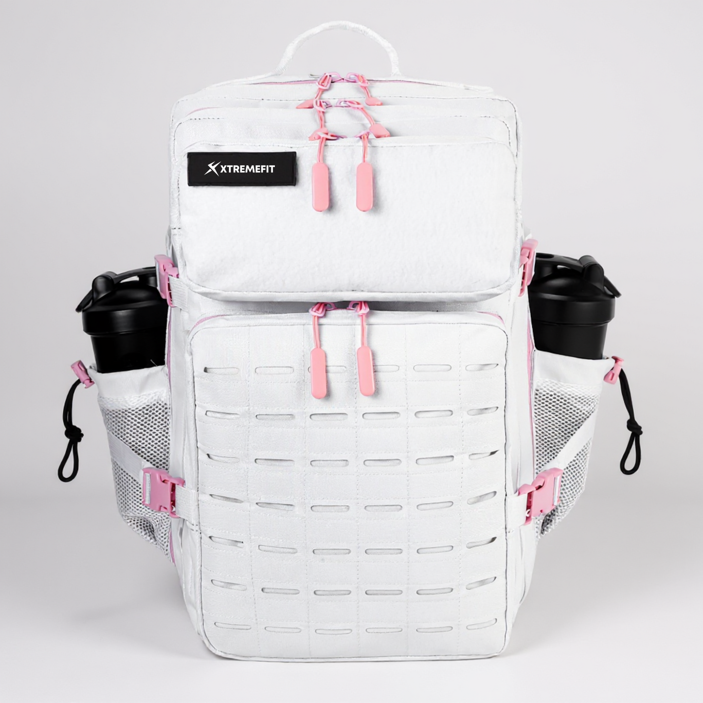 Sac tactique blanc et rose V2 fond blanc