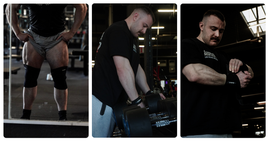 Athlète avec équipements de musculation, powerlifting xtremefit pour se muscler