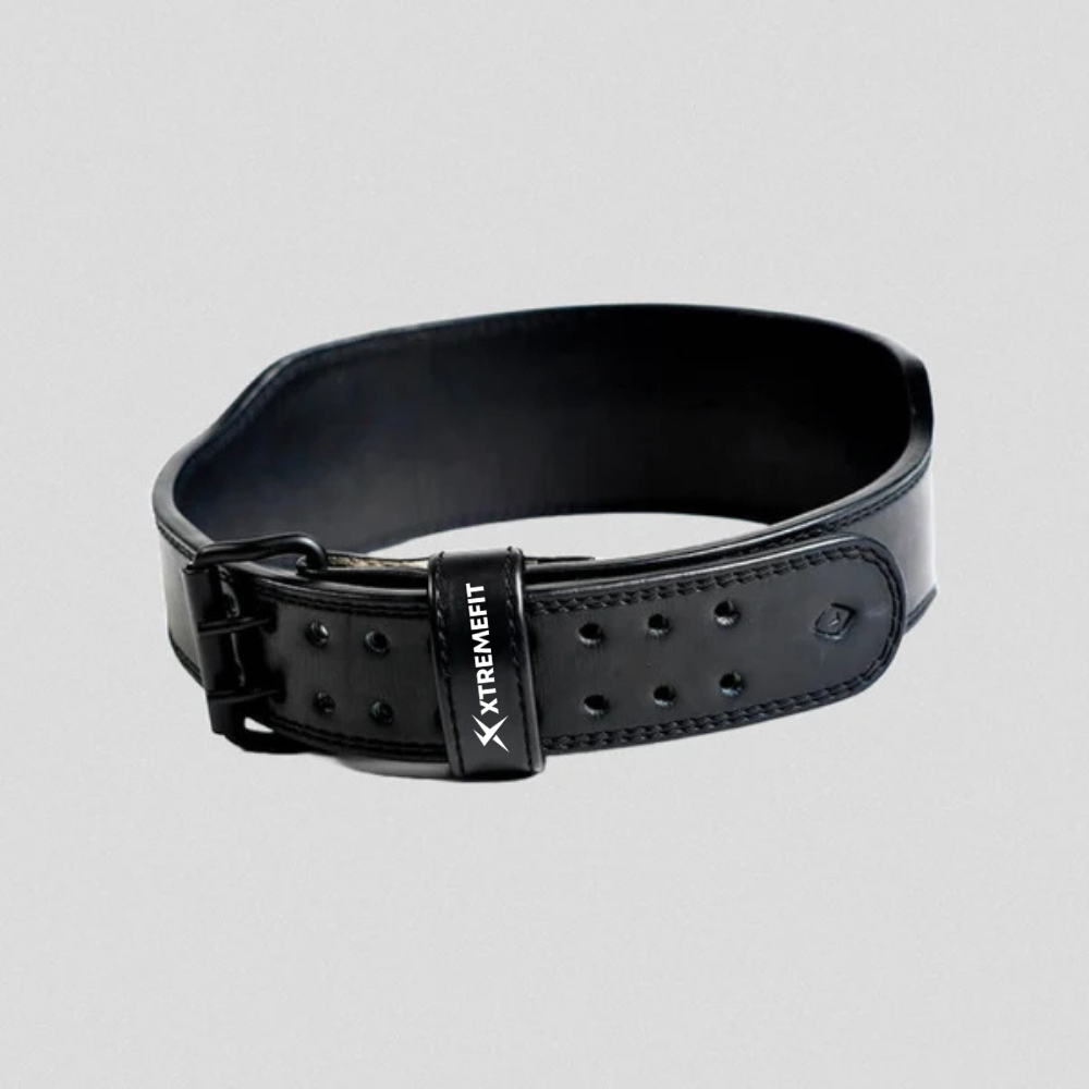 Ceinture musculation à boucle fond blanc