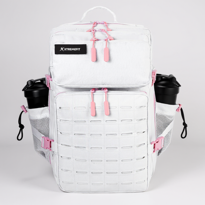 Sac tactique blanc et rose V2 fond blanc