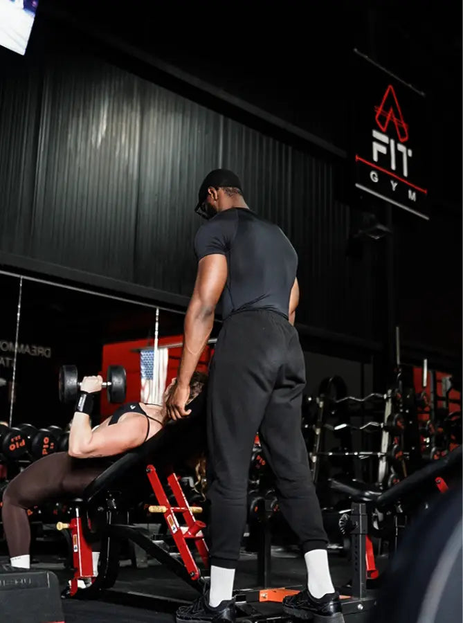 bande poignet musculation avec athlète